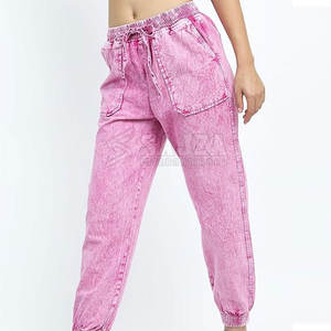 Joggers délavés à l'acide pour femmes présentant le meilleur design Tissu de haute qualité Confortable pour le style de tous les jours - Product Image 6