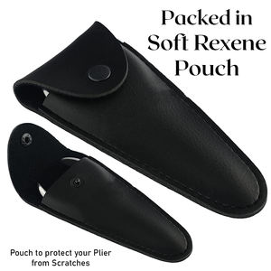 Alicates para el cabello de doble resorte de 5,5 \ "con bolsa, parte superior de trabajo suave y acabado de pulido de espejo, herramienta de extensión de cabello con cierre - Product Image 3