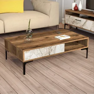 AFOSSA Living Room Furniture Modern European Coffee Table with Storage Nordic Coffee Table with Drawers Tea Table From Turkey