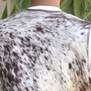 Gilet en cuir de vache véritable pour homme - Vêtement d'extérieur décontracté élégant, séchage rapide et écologique - Product Image 5