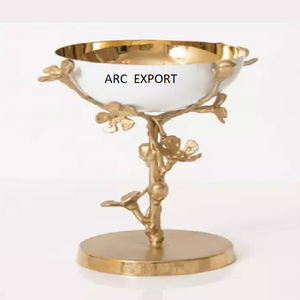 Brûleur blanc standard à forte demande avec support de conception de fleur de luxe doré décoration fantaisie unique dernier brûleur Bakhoor intérieur - Product Image 1