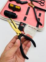 Kit d'outils pour extensions de cheveux à la kératine ASB Fusion, impression de logo personnalisée, acier inoxydable, plastique, service OEM, modèle beauté