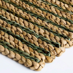 Accesorios de cena ecológicos, placas de cargador verde de jacinto de agua, almohadilla de plato de Tabletex hecha a mano al por mayor - Product Image 5