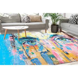 Alfombra Estampada Abstracta Colorida, Alfombra Moderna de Gran Tamaño, Regalo de Inauguración, Alfombra de Tapiz - Product Image 1