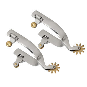 Espuelas de Carreras de Caballos españolas de acero inoxidable antideslizantes duraderas personalizadas de fabricante profesional para jinetes de caballos occidentales - Product Image 5