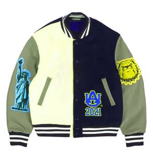 Chaqueta para Hombre con Logotipo Personalizado, Chaqueta de Lana con Bordado Gráfico y Letras, Ajustada, Lona de Peso Pesado, Ropa de Calle Ecológica - Product Image 6