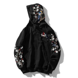 Parche desgastado Vintage para hombre, bordado, transpirable, 100% de algodón, sudaderas con capucha para hombre, ropa de calle, Sudadera con capucha, lavado ácido - Product Image 5