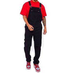 Peto de algodón 10% de color rojo y azul para hombre, pantalones con pechera, monos unisex, pantalones cargo para hombre, precio al por mayor - Product Image 3