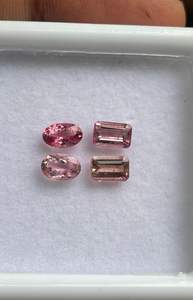 Lote Único de Turmalina Rosa Natural con Corte Ovalado y Octagonal, con Formas Variadas - Product Image 3