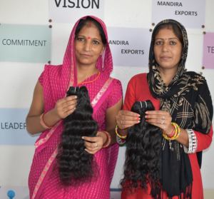 Venta al por mayor sin procesar de calidad superior 100% paquetes de cabello humano de color negro ondulado indio templo extensiones de cabello humano - Product Image 5