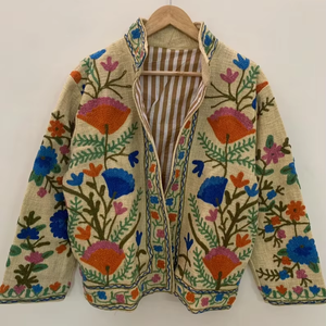 Suzani bordado Floral chaqueta de invierno chaqueta abrigo de mujer Suzani Chaqueta corta para mujer - Product Image 1