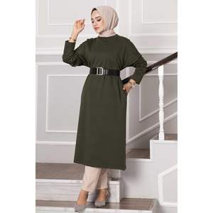 เสื้อสองด้ายสีกากีเสื้อเจียมเนื้อเจียมตัวสำหรับผู้หญิง - Product Image 1