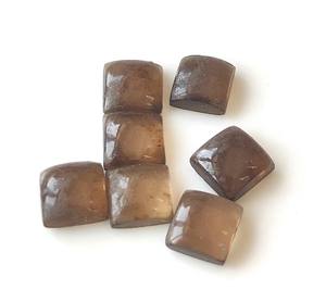 Cuarzo Ahumado Marrón Natural al por Mayor, Cabujón Cuadrado de 4mm-40mm, Piedra Preciosa Suelta de Fondo Plano con Juego de Color para Fabricación de Joyas - Product Image 5