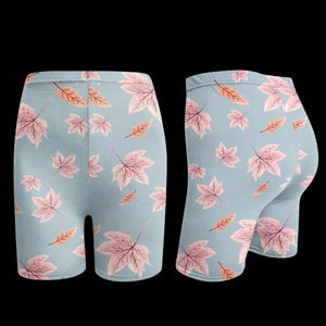 <b>Women's</b> <b>Yoga</b> <b>Shorts</b> with Breathable Fabric Custom Logo Sublimation Printing Solid Pattern Wholesale Rate OEM Service 2025 - Product Image 1