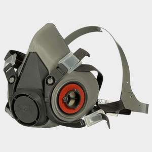 Masque respiratoire demi-visage réutilisable 3M 6300 en TPE, léger et confortable, offre une protection fiable contre les particules et les gaz - Product Image 1
