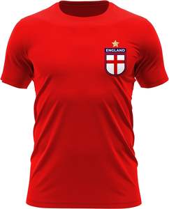 เสื้อทีเชิ้ตมีกระเป๋าของทีมฟุตบอลอังกฤษสำหรับผู้ชายเสื้อทีแฟนฟุตบอลแบบยุโรปถ้วย2021 - Product Image 1