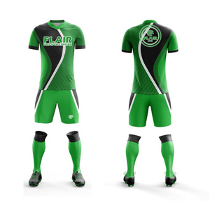 La mejor calidad, diseño personalizado, transpirable, comodidad, conjuntos de uniformes de camiseta de fútbol, servicio OEM para jóvenes, jugadores masculinos, corte automatizado - Product Image 4