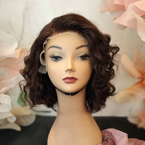 Vente en gros 2025 Meilleure Qualité 13x4 Perruque Frontale 100% Cheveux Humains Bruts Pleine Cuticule Disponible Brun Foncé Brun Clair HD Top Vente! - Product Image 1