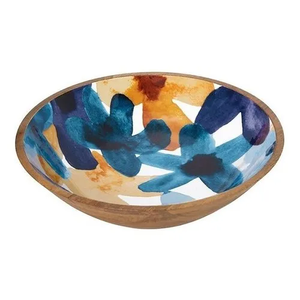 Bol à salade de service en bois imprimé bol en bois de conception fraîche le meilleur pour l'accessoire de restaurant le plus vendu - Product Image 5