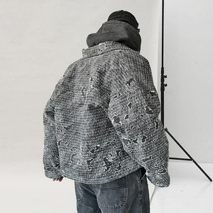 Modern Men <b>Denim</b> <b>Jacket</b> <b>Lightweight</b> Casual Outerwear, Trendy Fashion Clothing, Versatile Stylish Coat for Daily Wear - Product Image 5