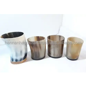 Verre en corne écologique de haute qualité, fabriqué à partir de matériaux naturels, avec une finition polie, pour boire de l'eau à un prix abordable - Product Image 4
