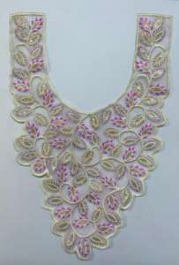 Premium Embroidered Neck <b>Patches</b> for Garment Decoration Customizable Neckline <b>Appliques</b> for Ethnic and Western Wear made 100% - Product Image 3