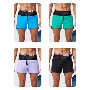 Pantalones cortos para correr 2 en 1 para hombre, ropa interior para hombre, pantalones cortos deportivos divididos de secado rápido, pantalones cortos de gimnasio con logotipo personalizado, envío DDP - Product Image 4