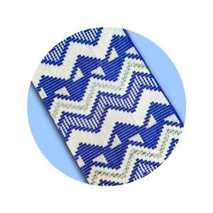 Tela Africana Premium de Algodón Jacquard Royal Kente para Ceremonias Especiales y Moda de Diseñador Exclusiva, 51 Pulgadas - Product Image 4