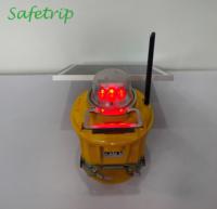 Éclairage LED portable pour extrémité de piste, rouge, rechargeable, pour aéroport et aérodrome, avec panneau solaire en option