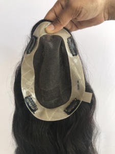 Cheveux Humains Remy de Temple Indien 100% Vierges de Haute Qualité, 5'' 8x6, Topper pour Femme, Trame Double Faite à la Machine, Lisses, Faciles à Teindre, Meilleurs - Product Image 6