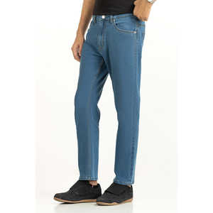 กางเกงยีนส์ทรงสลิมฟิต รุ่น MN-JNS-WS25-010 สไตล์วินเทจ Y2K กระดุมปักลาย สโตนวอช ทรงตรงแบบดินสอ สีสันสดใสสำหรับฤดูหนาว - Product Image 5