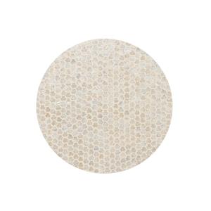 Table basse de luxe écologique moderne faite à la main en nacre avec incrustations de coquillages pour la décoration intérieure - Product Image 4