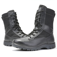 Bottes tactiques adultes noires à cheville haute bottes de randonnée en plein air pour hommes et femmes bottes imperméables et résistantes à l'usure en gros
