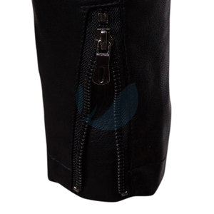 Chaqueta de cuero de piel de oveja hecha en Pakistán para hombre, chaqueta de invierno transpirable impermeable informal a la moda - Product Image 6