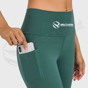 Conjunto de pantalones de Yoga de Spandex de 2 piezas, ropa de Fitness de gimnasio transpirable personalizada para damas, ropa de entrenamiento para mujeres para uso en el gimnasio - Product Image 4