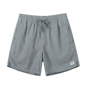 Shorts amples en lin et coton pour homme, couleurs unies, style décontracté, légers, pour l'été, coupe large, vintage, pour la plage - Product Image 1