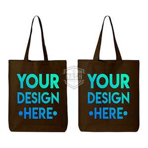 Sac fourre-tout personnalisé personnalisable avec votre conception Photo et texte Nouveau style de poignée en coton uni pour le shopping - Product Image 2