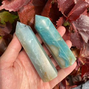 Beautiful High Quality Natural Amazonite Tower Polished <b>Crystal</b> <b>Craft</b> <b>Crystals</b> MUNTAHA AGATE Brand 4-6 Inch Size Feng Shui - Product Image 5