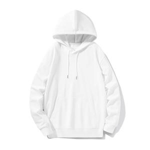 Sudaderas con capucha en blanco sólidas con estampado de hojaldre bordado personalizado para hombre 100% algodón ecológico elementos esenciales de invierno cuello con capucha polar - Product Image 4