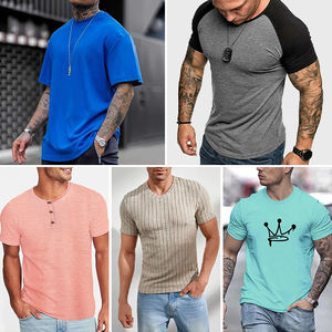Camiseta de manga corta de verano 2023 para hombre, Camiseta de algodón de nueva tendencia, estilo de ropa para hombre, envío aleatorio. - Product Image 3