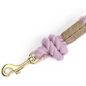 Correa para Perro Hecha a Mano con Cuerda de Algodón Degradado Morado – Correa Trenzada Mediana para Pasear y Entrenar Mascotas, para Perros y Gatos - Product Image 4