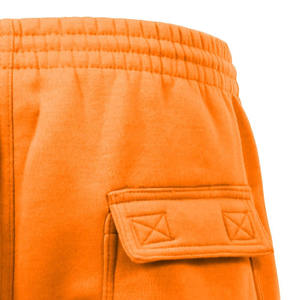 Pantalones cortos de felpa francesa para hombre, informales, con cintura elástica y cordón ajustable, servicio OEM, ropa de calle, pantalones cortos de gimnasio - Product Image 5