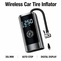 Cordless Tire Inflator Digital Display Air Pump 12V 100W Portable Tyre Compressor for Car SUV Truck Motorcycle Bicycle