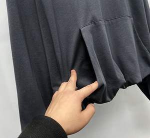 Sweat à capuche surdimensionné épais poids lourd 350GSM polaire Streetwear pull sweat impression personnalisée commandes en gros en gros - Product Image 3