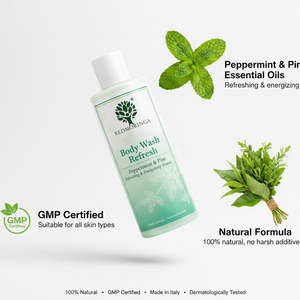 Gel Douche Rafraîchissant Menthe Poivrée & Pin 250ml Formule Naturelle pH Équilibré Lissant OEM Marque Privée D'Italie RedMoringa - Product Image 3