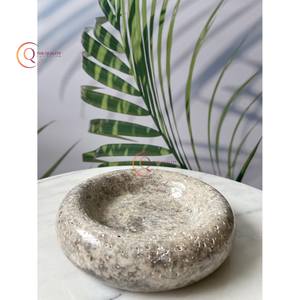 Japanese Bowls Newly Designed White Marble Serving Bowls For <b>Dinnerware</b> & Kitchenware Handmade Round Food Serving Bowl In India - Product Image 3