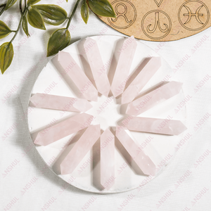 Cristales de Cuarzo Rosa de Primera Calidad al por Mayor, Puntas Dobles para Decoración y Regalos - Product Image 4