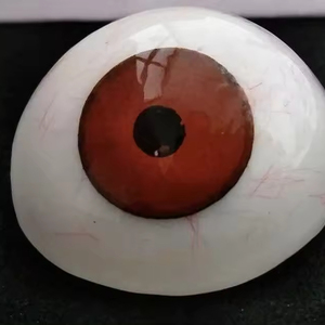 SS Fabricación Ojo artificial Prótesis Color marrón Vintage Ojo protésico humano - Product Image 1
