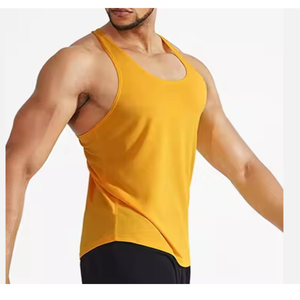Haute qualité hommes Gym entraînement débardeur personnalisé imprimé 100% coton respirant sans manches Streetwear pour Fitness ajustement parfait - Product Image 3