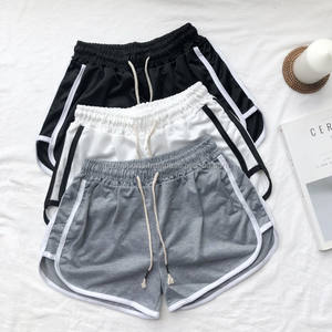 กางเกงขาสั้นเอวสูงสำหรับผู้หญิงกางเกงขาสั้นสำหรับเล่นโยคะฟิตเนสลำลองสำหรับฤดูร้อนระบายอากาศได้ดีมีลายทาง - Product Image 5